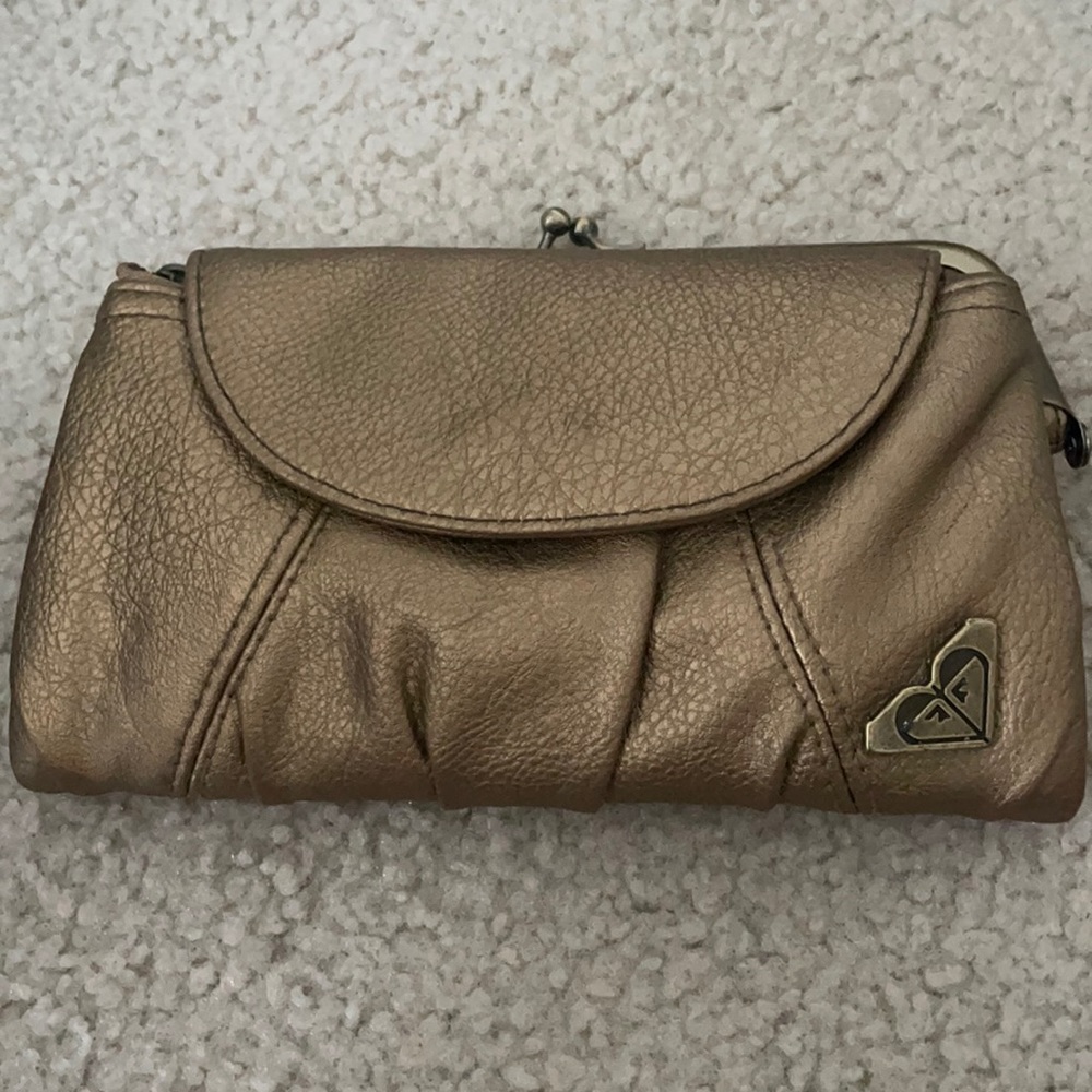 ROXY wallet cute small purse coin wallet gold